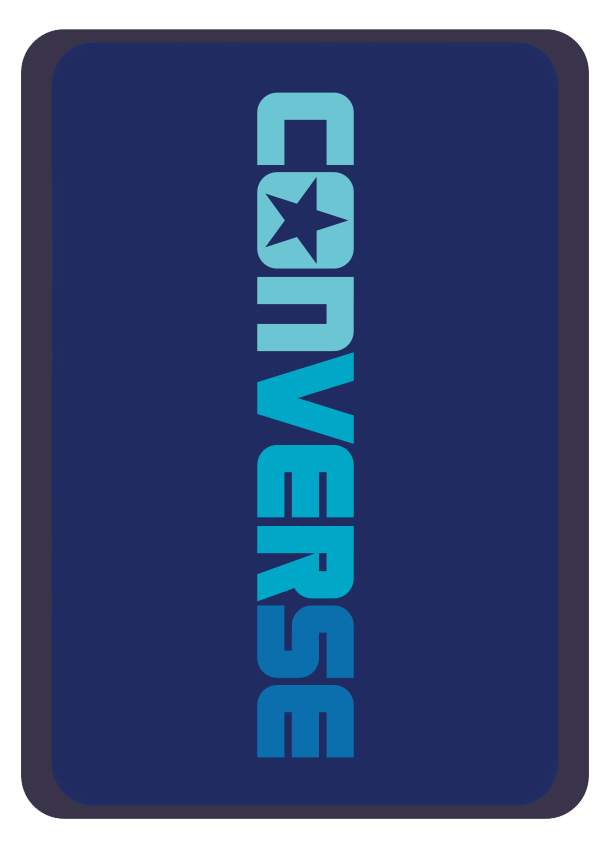 CONVERSE LIGHT MODEL ダークパープル×ターコイズ